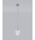 Pendant 17cm Round 1 x E27 Chrome & Clear-11