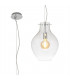Pendant 28cm Round 1 x E27 Chrome & Clear-1