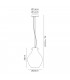 Pendant 28cm Round 1 x E27 Chrome & Clear-2