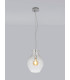Pendant 28cm Round 1 x E27 Chrome & Clear-3