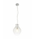 Pendant 28cm Round 1 x E27 Chrome & Clear-6