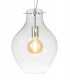 Pendant 28cm Round 1 x E27 Chrome & Clear-9