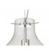 Pendant 28cm Round 1 x E27 Chrome & Clear-10