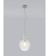 Pendant 28cm Round 1 x E27 Chrome & Clear-14