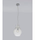 Pendant 28cm Round 1 x E27 Chrome & Clear-15