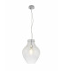 Pendant 38cm Round 1 x E27 Chrome & Clear-6