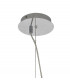 Pendant 38cm Round 1 x E27 Chrome & Clear-8