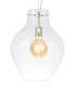 Pendant 38cm Round 1 x E27 Chrome & Clear-9