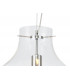Pendant 38cm Round 1 x E27 Chrome & Clear-10