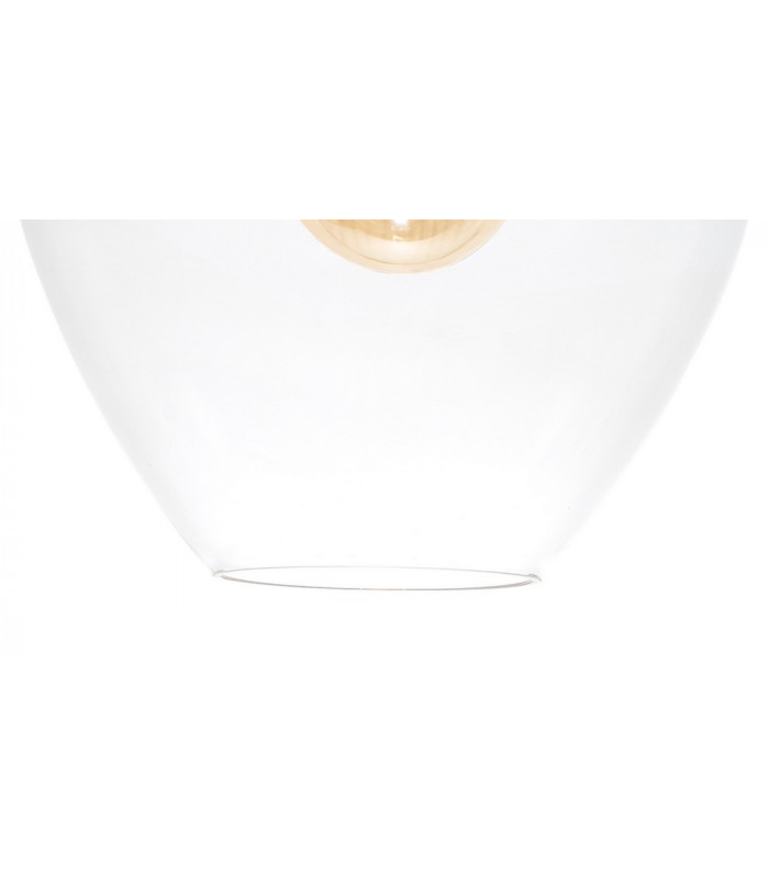 Pendant 38cm Round 1 x E27 Chrome & Clear-11