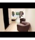 1 Light Floor Lamp Chrome with Black Shade, E27 - 2