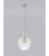 Pendant 38cm Round 1 x E27 Chrome & Clear-13