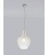 Pendant 38cm Round 1 x E27 Chrome & Clear-14