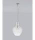 Pendant 38cm Round 1 x E27 Chrome & Clear-15