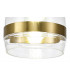 Pendant 15cm Cone 1 x E27 (Max 20W) Ancient Brass & Clear-7
