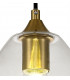 Pendant 20cm Cone 1 x E27 (Max 20W) Ancient Brass & Clear-6