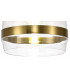Pendant 20cm Cone 1 x E27 (Max 20W) Ancient Brass & Clear-7
