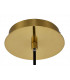 Pendant 20cm Cone 1 x E27 (Max 20W) Ancient Brass & Clear-8