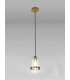 Pendant 15cm Dome 1 x E27 (Max 20W) Ancient Brass & Clear-3