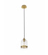 Pendant 15cm Dome 1 x E27 (Max 20W) Ancient Brass & Clear-5