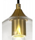Pendant 15cm Dome 1 x E27 (Max 20W) Ancient Brass & Clear-6