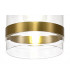 Pendant 15cm Dome 1 x E27 (Max 20W) Ancient Brass & Clear-7