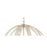 Large Round Pendant 6 Light E27 Polished Nickel-6