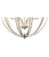 Large Round Pendant 6 Light E27 Polished Nickel-7