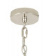 Large Round Pendant 6 Light E27 Polished Nickel-9