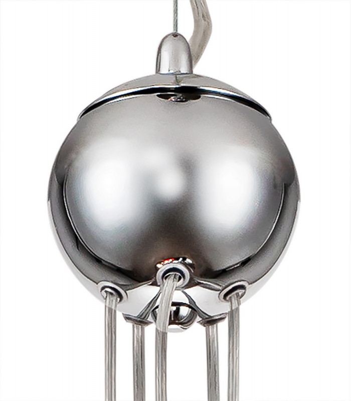 Pendant 5 x G9 Polished Chrome Iridescent Glass-8