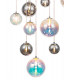 Pendant 16 x G9 Polished Chrome Iridescent Glass-6