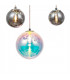 Pendant 16 x G9 Polished Chrome Iridescent Glass-8