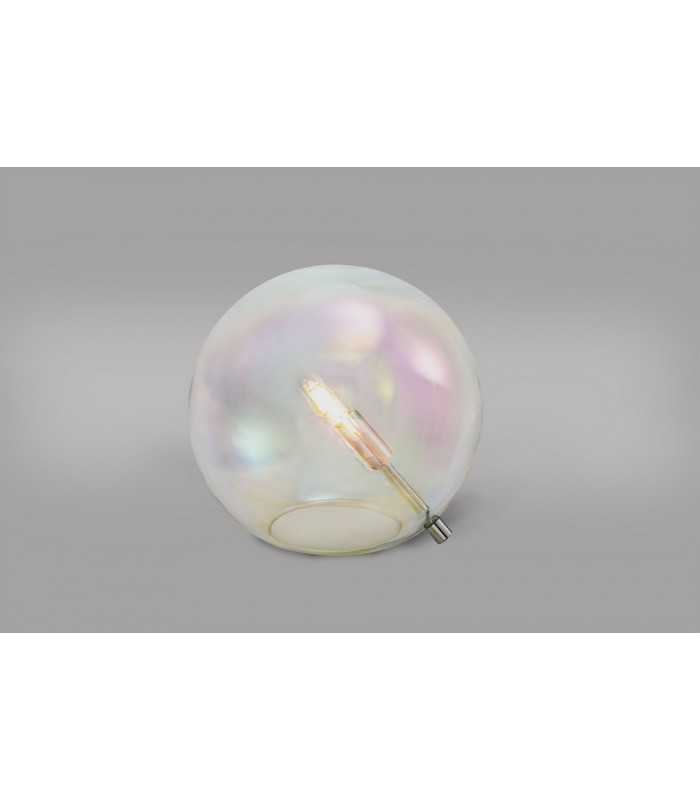 Table Lamp 1 x G9 Polished Chrome Iridescent Glass-3