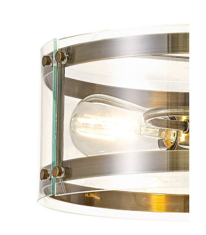 Pendant 2 Light E27 Antique Brass-5