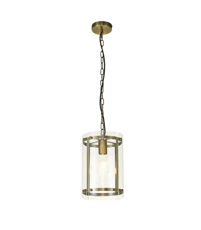Pendant 1 Light E27 Antique Brass-1