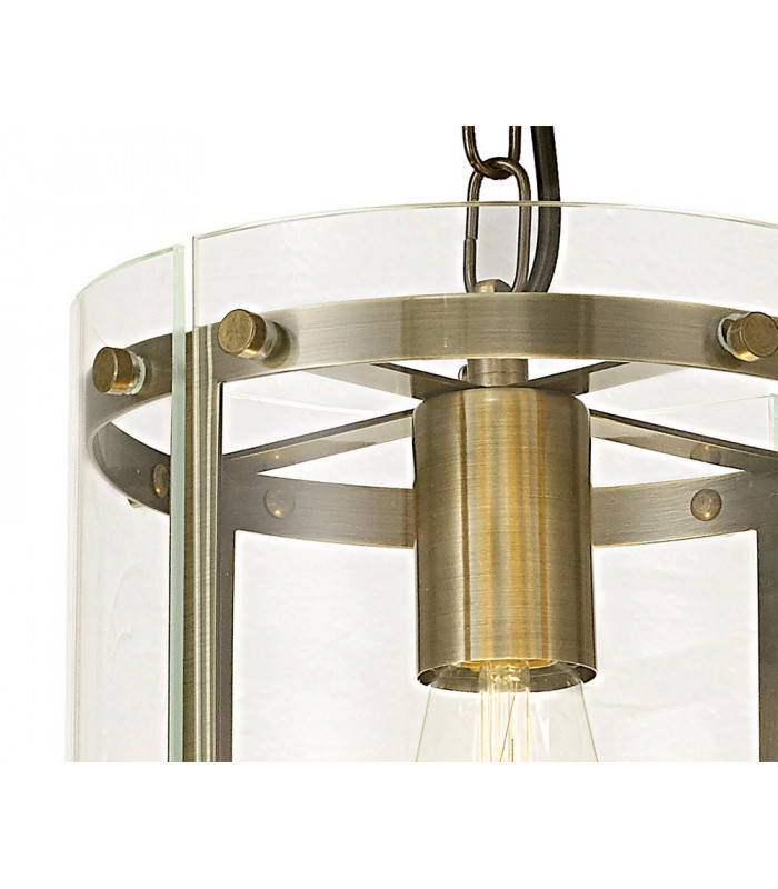 Pendant 1 Light E27 Antique Brass-5