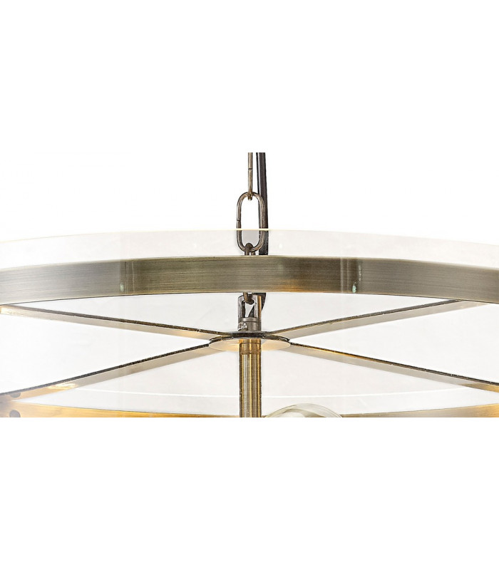 Pendant 4 Light E27 Antique Brass-7