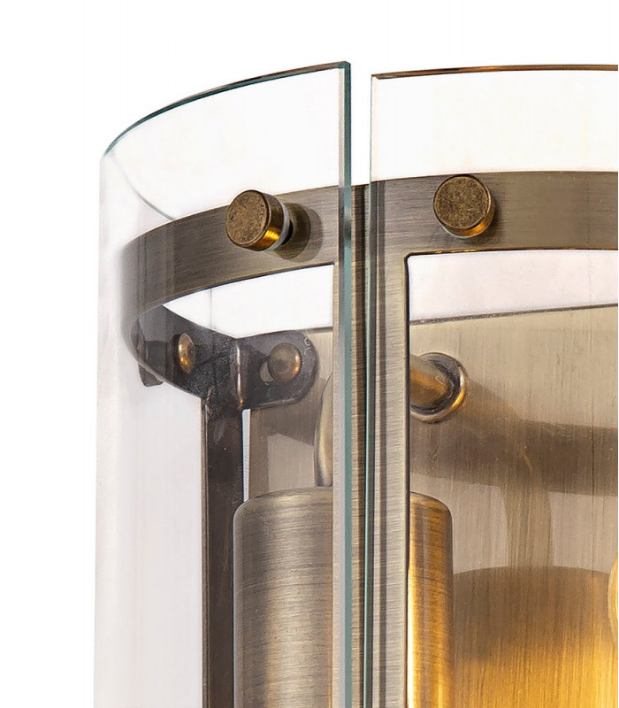 Wall Light 2 Light E27 Antique Brass-5