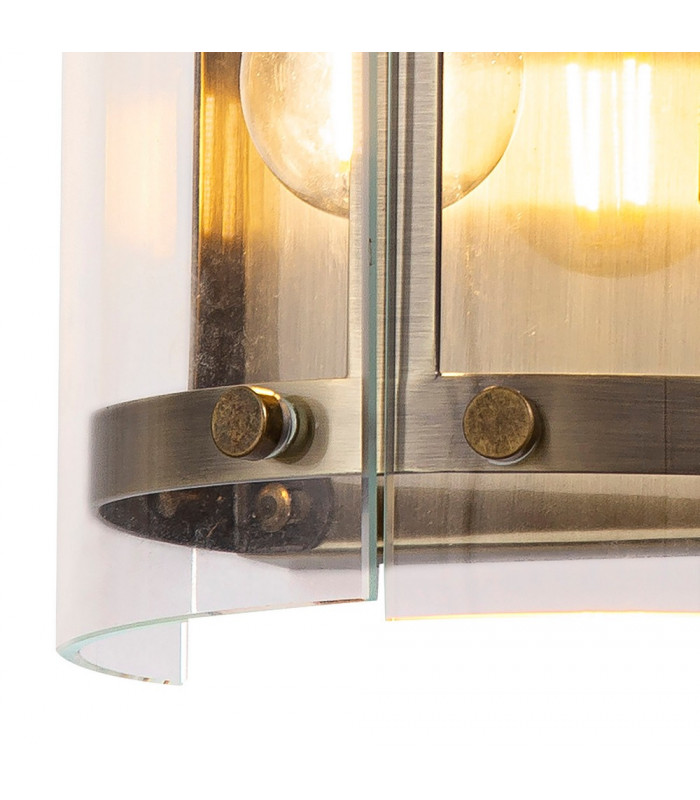 Wall Light 2 Light E27 Antique Brass-7