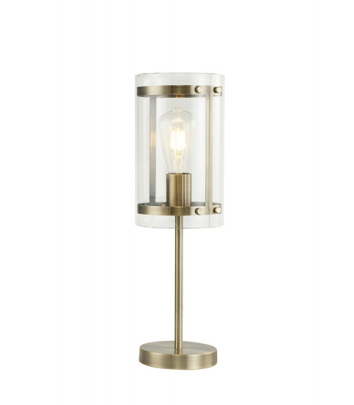 Table Lamp 1 Light E27 Antique Brass-1