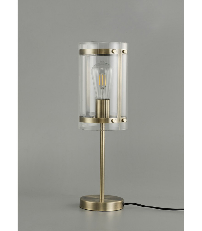 Table Lamp 1 Light E27 Antique Brass-8