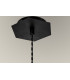 Single Pendant 1 Light Adjustable E27 Matt Black Gold Inner-11