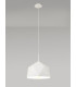 Single Pendant 1 Light Adjustable E27 White Silver Inner-3