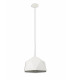 Single Pendant 1 Light Adjustable E27 White Silver Inner-5