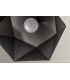 Single Pendant 1 Light Adjustable E27 White Silver Inner-8