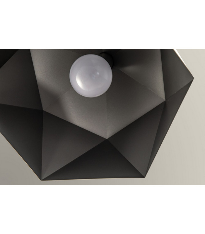 Single Pendant 1 Light Adjustable E27 White Silver Inner-8