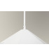 Single Pendant 1 Light Adjustable E27 White Silver Inner-10