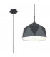 Single Pendant 1 Light Adjustable E27 Graphite White Inner-1