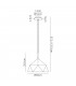 Single Pendant 1 Light Adjustable E27 Graphite White Inner-2
