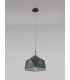 Single Pendant 1 Light Adjustable E27 Graphite White Inner-6